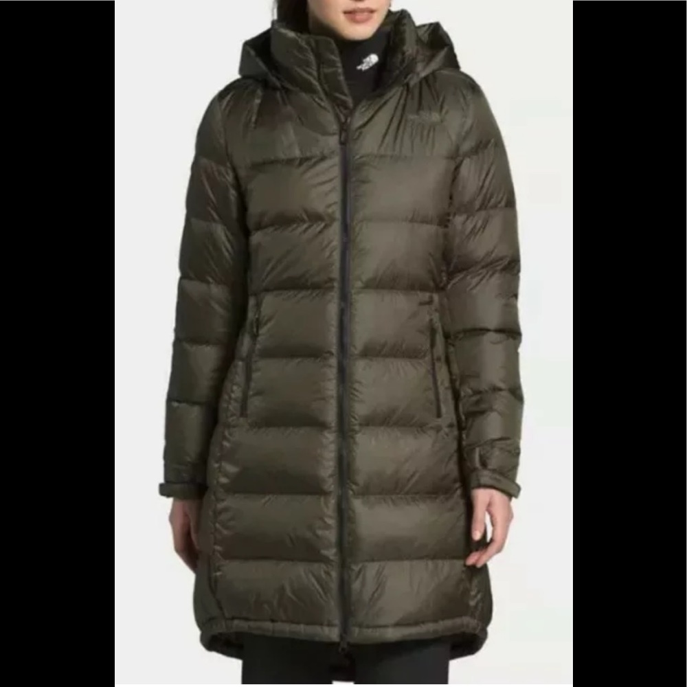 The North Face women’s Metropolis Parka 3 Long Down Warm Jacket in Green XS NWT
